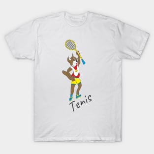 cat tennis player T-Shirt